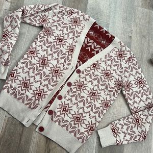 Western Aztec print cardigan, fits like a M